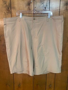 Hogan Men's Beige Flat-Front Shorts